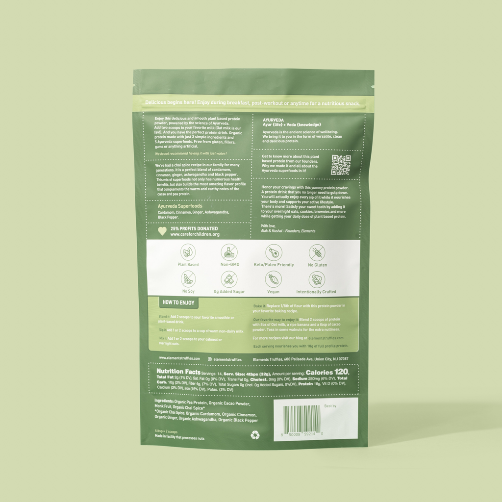 Vegan Ayurvedic Protein Powder: Chai Spice