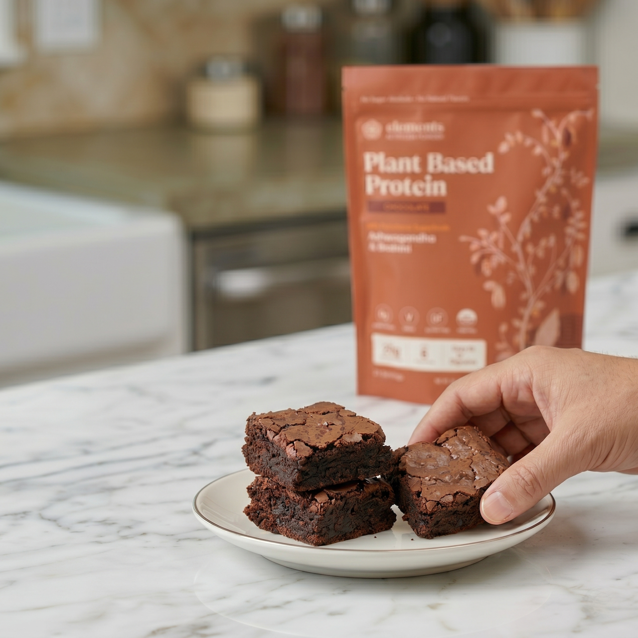 Fudgy Protein Brownies