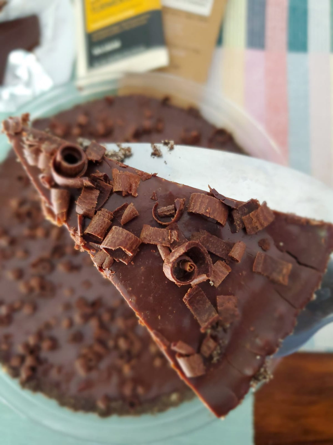 Vegan Dark Chocolate Pie