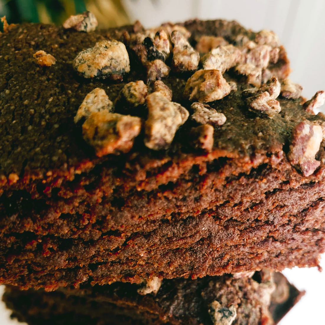 Vegan Turmeric Chocolate Brownie