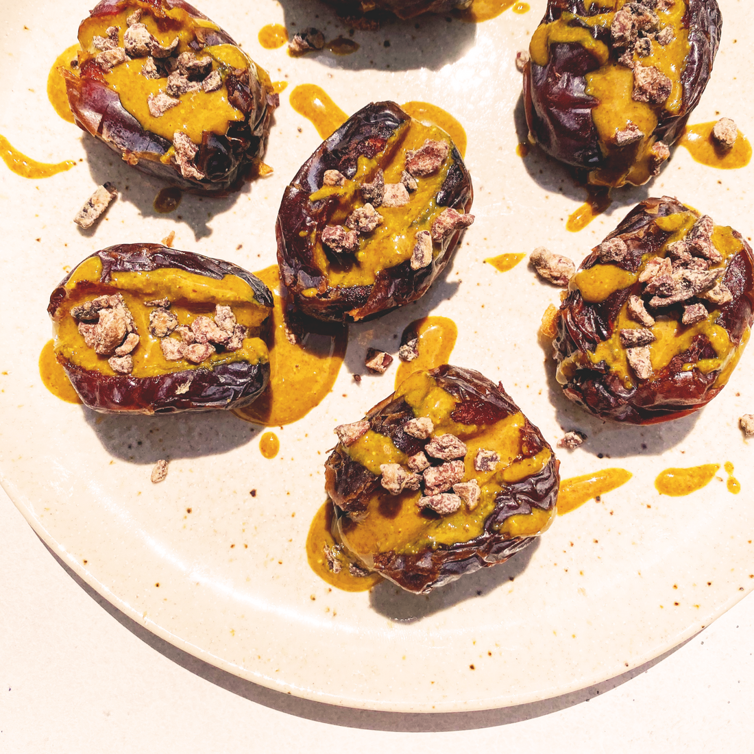 Chocolate Pecan Stuffed Dates