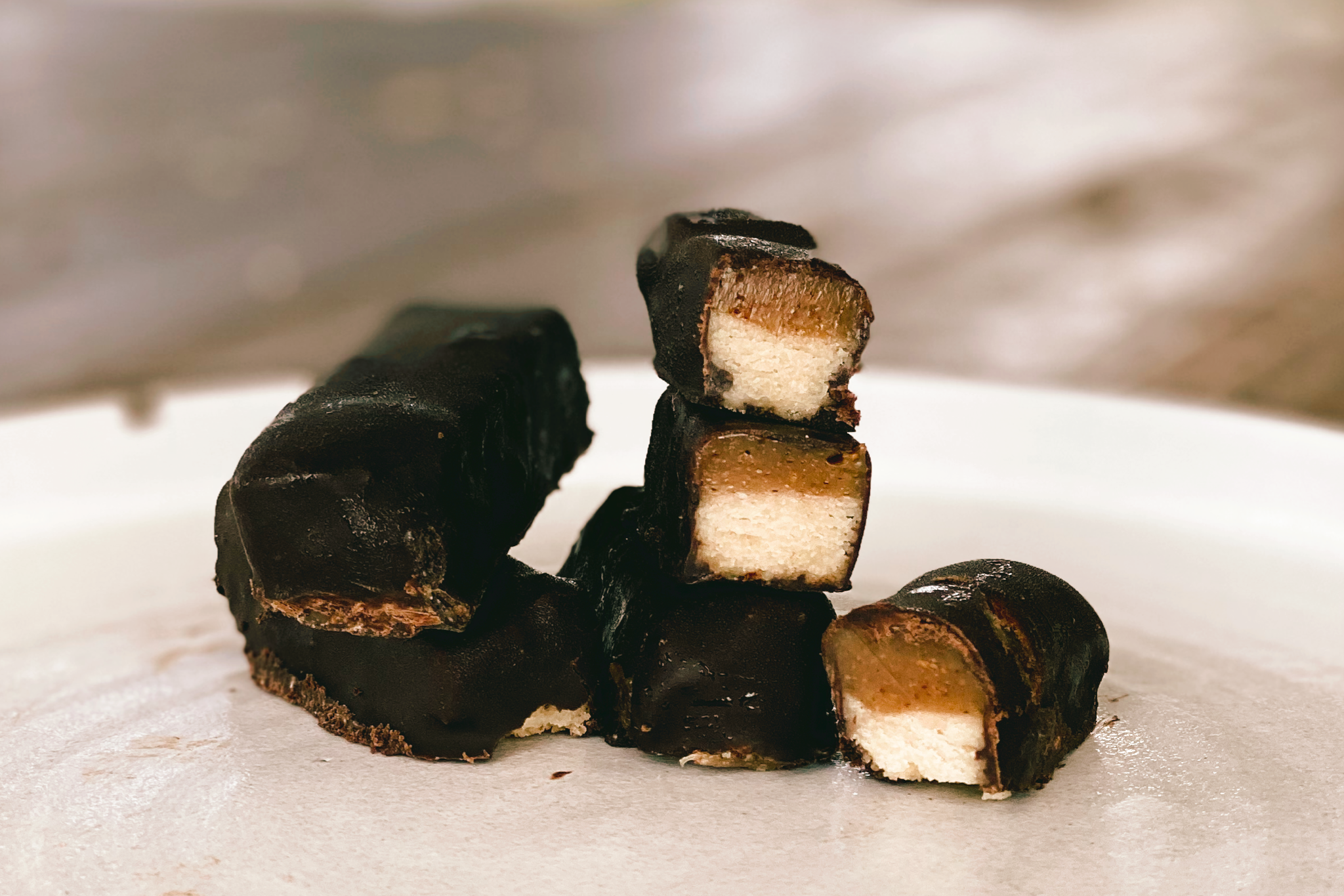 Healthy Twix Bars