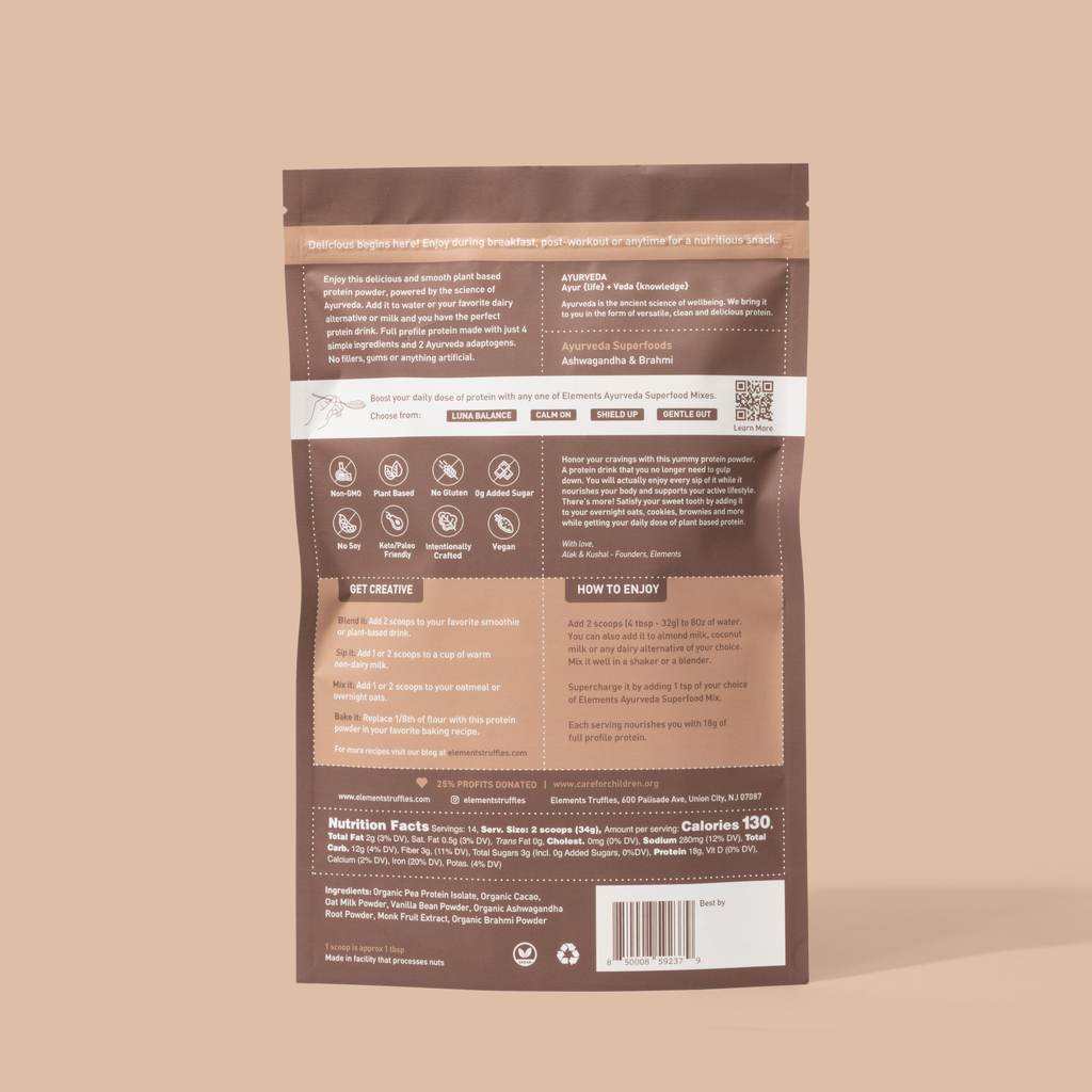 Plant Based Ayurvedic Protein Powder: Chocolate