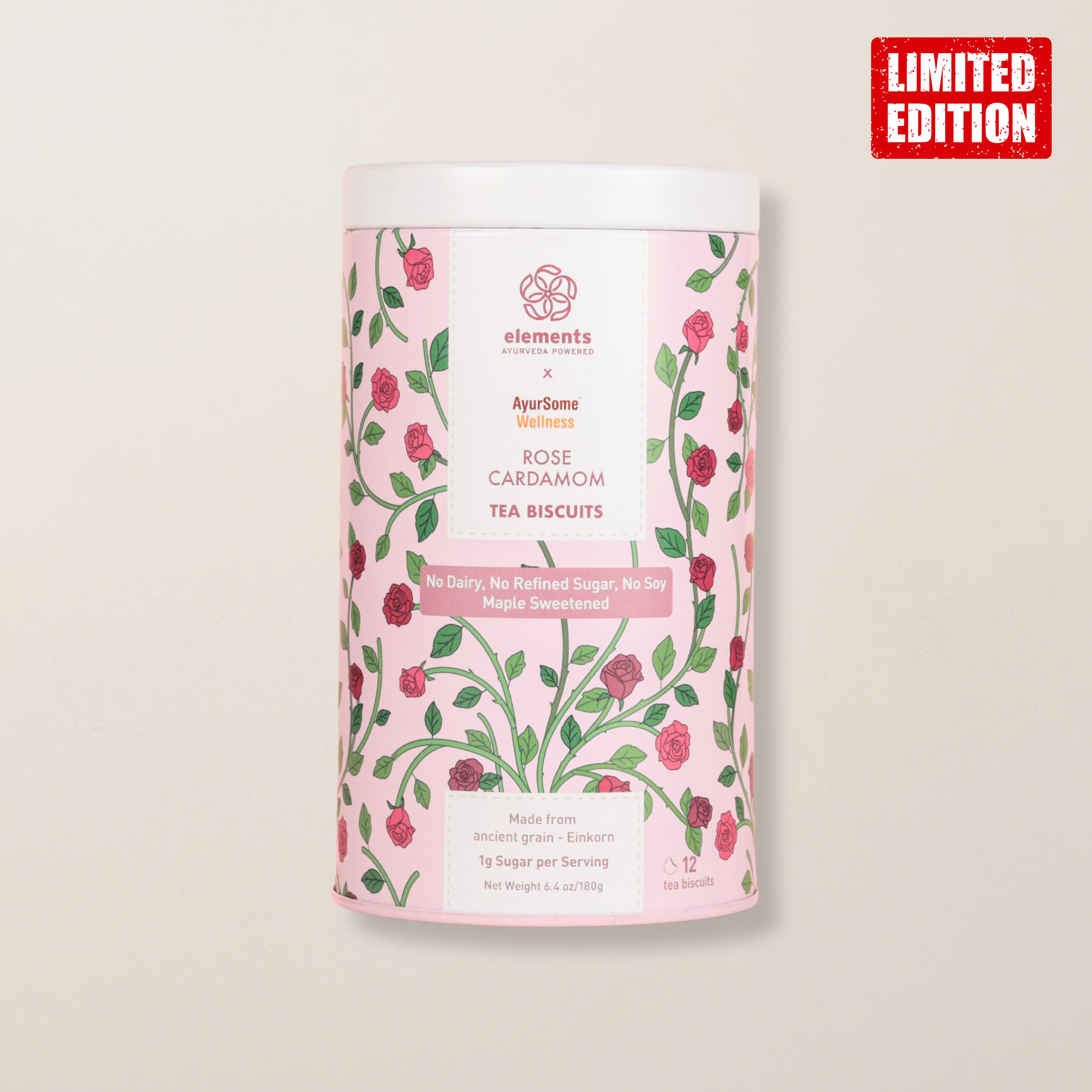 Rose Cardamom Tea Biscuit Cookies