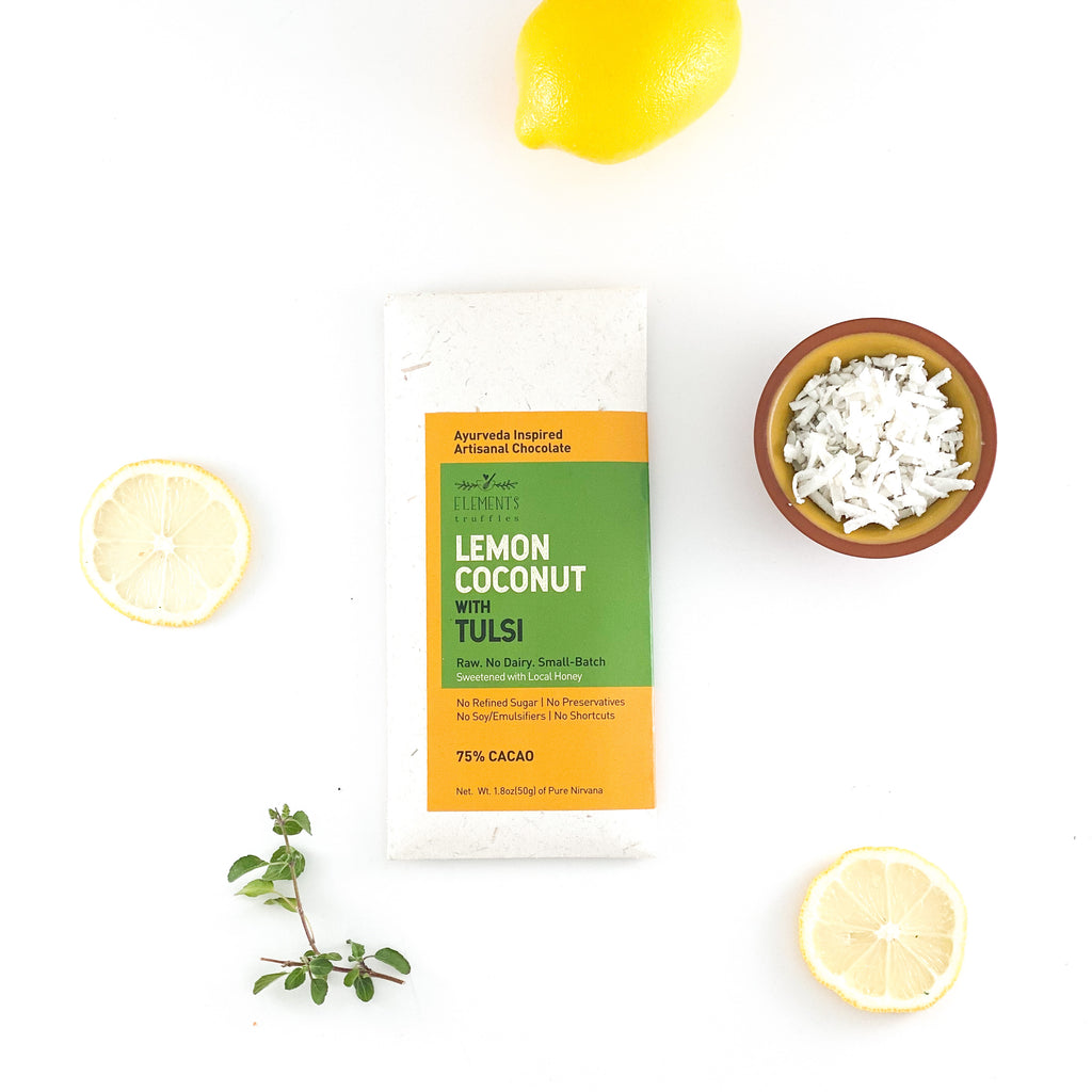 Lemon Coconut with Tulsi